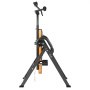 VEVOR Inversion Table, 300lbs Capacity Heavy Duty Inversion Table, Decompression Back Stretcher Machine, Strength Training Equipment with Headrest, Ankle Lock, Adjustable Protective Belt, Orange/Black