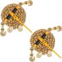 Kit de cadena y tensor VEVOR, tensores de trinquete de 3/8" a 1/2", carga máxima de trabajo de 9200 lb, cadenas G80 de 3/8" x 10' con ganchos de agarre, tensores de trinquete y cadenas para camión, amarre, transporte y remolque (2 juegos)