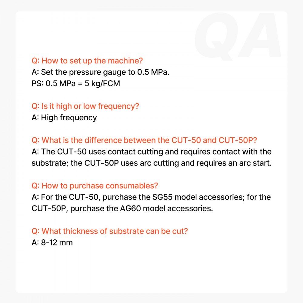 Cortador de plasma VEVOR, 50 Amp, máquina de corte de aire con soplete de plasma, 110 V/220 V de doble voltaje AC IGBT inversor equipo de corte de metal para aluminio de corte limpio de 1/2" y acero inoxidable, negro