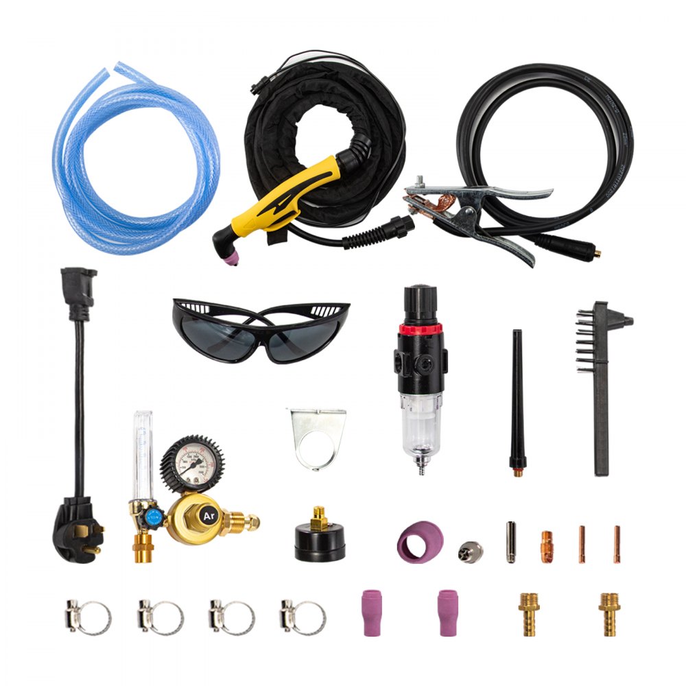 VEVOR TIG/MMA Cortador de plasma CT312P 3 en 1 Máquina de soldadura combinada Soldador Tig 120A Soldador de arco 120A Cortador de plasma 30A Máquina de corte por plasma de arco piloto sin contacto Voltaje dual 110 220V