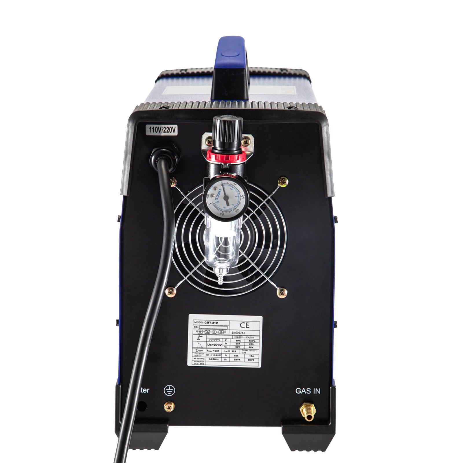 VEVOR TIG/MMA Cortador de plasma CT312P 3 en 1 Máquina de soldadura combinada Soldador Tig 120A Soldador de arco 120A Cortador de plasma 30A Máquina de corte por plasma de arco piloto sin contacto Voltaje dual 110 220V