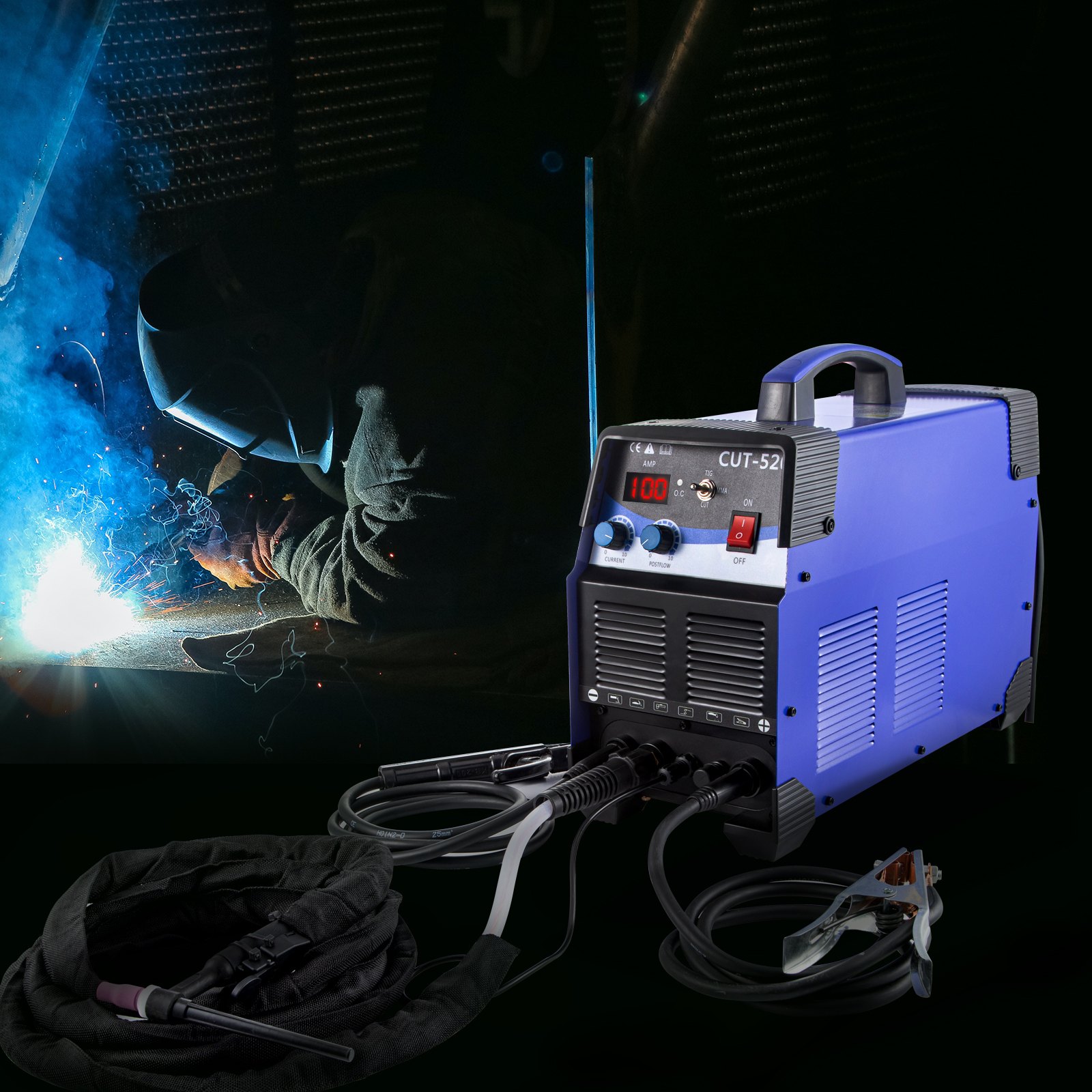 Máquina de Soldadura por Plasma Combinada  3 In 1 CT520D Máquina de Corte por Arco de Argón