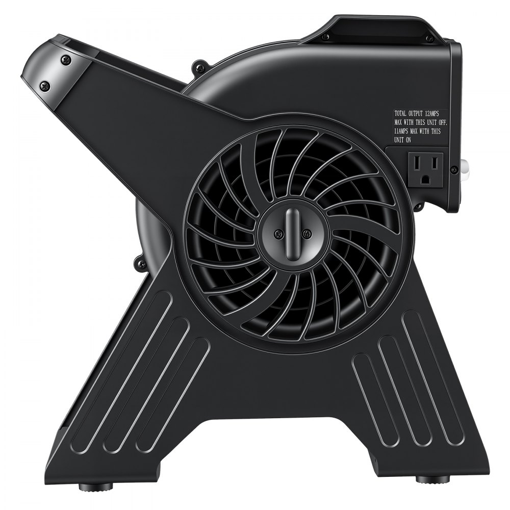 Ventilador portátil VEVOR de 33 cm, 300 CFM, 3 velocidades, flujo de aire multiángulo, ligero y portátil, de alta velocidad, para secar, deshumidificar, alfombras, circulación de aire y refrigeración.