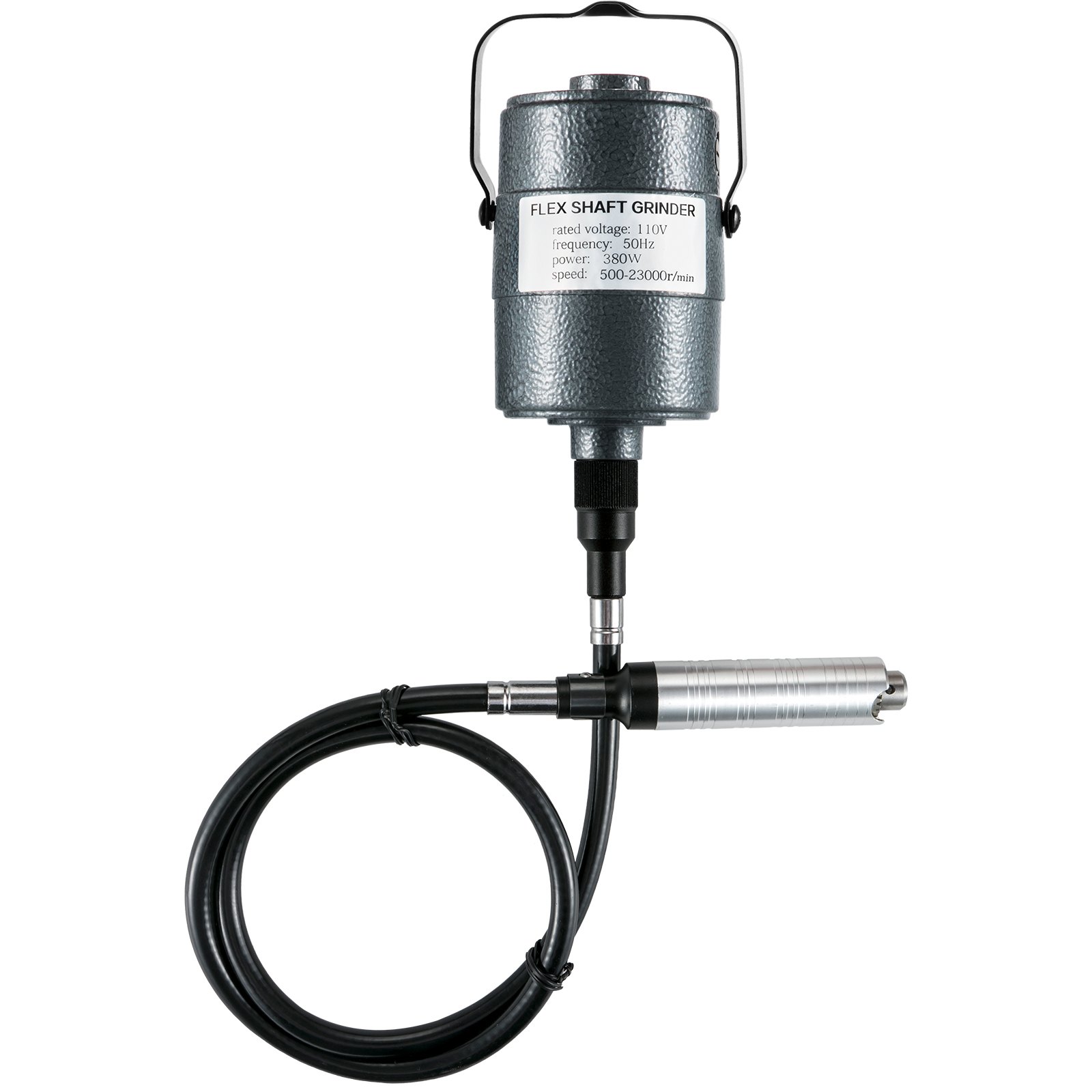 VEVOR Flex Shaft Grinder 380W Herramienta rotativa 500-23000RPM Rotary Carver con mandril de 3 mordazas de 1/4 "y pedal de velocidad continua Máquina de molienda colgante 131PCS Accesorios para pulido de joyas Bricolaje