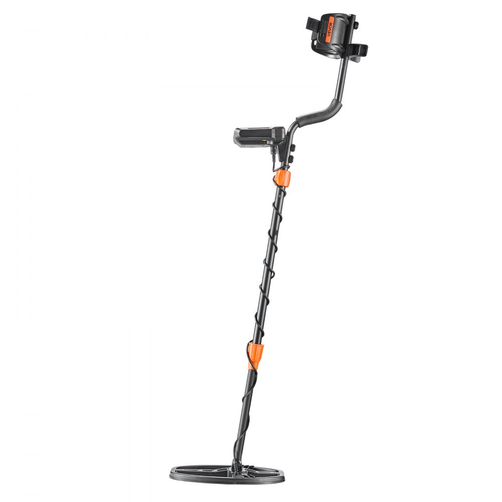 Detector de metales VEVOR para adultos, 10", detector de oro profesional de alta precisión, bobina de búsqueda impermeable IP68 con pantalla, auriculares, 5 modos, longitud ajustable, para detectar oro y buscar tesoros.