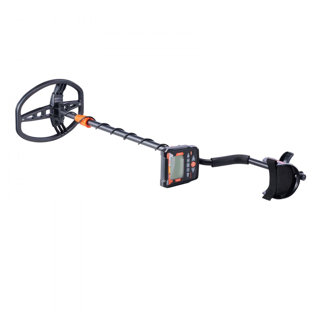 Detector de metales VEVOR para adultos, 10", detector de oro profesional de alta precisión, bobina de búsqueda impermeable IP68 con pantalla, auriculares, 5 modos, longitud ajustable, para detectar oro y buscar tesoros.