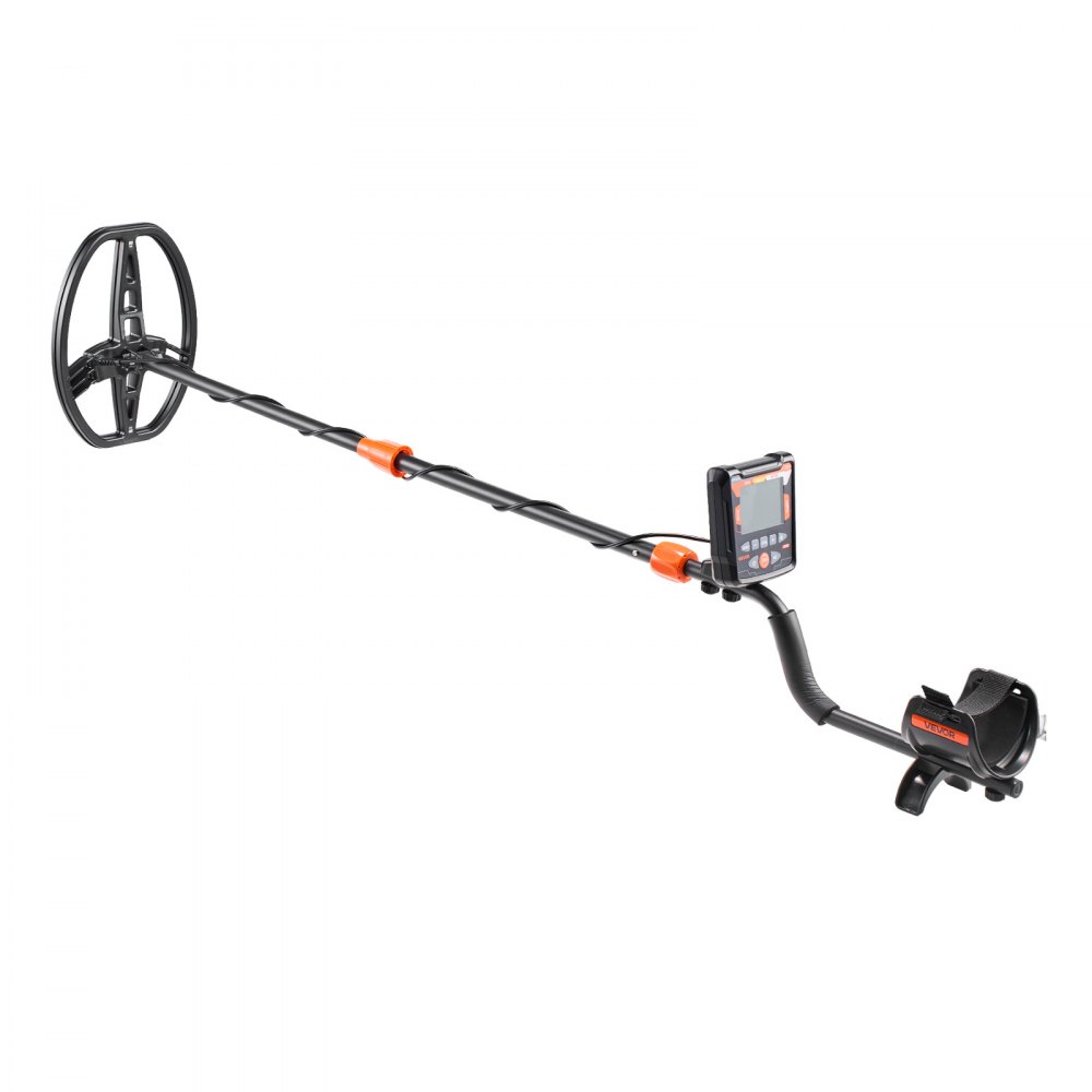 Detector de metales VEVOR para adultos, 10", detector de oro profesional de alta precisión, bobina de búsqueda impermeable IP68 con pantalla, auriculares, 5 modos, longitud ajustable, para detectar oro y buscar tesoros.