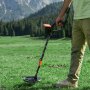 Detector de metales VEVOR para adultos, 8", detector de oro profesional de alta precisión, bobina de búsqueda impermeable IP68 con pantalla, auriculares, 3 modos, longitud ajustable, para detectar oro y buscar tesoros.