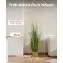 VEVOR Césped Artificial, 120 cm en Maceta, Arbusto Verde Artificial de PVC Premium para Interiores, Exteriores, Casas, Jardines, Oficinas, Decoración, Inauguración, 1 Paquete Verde