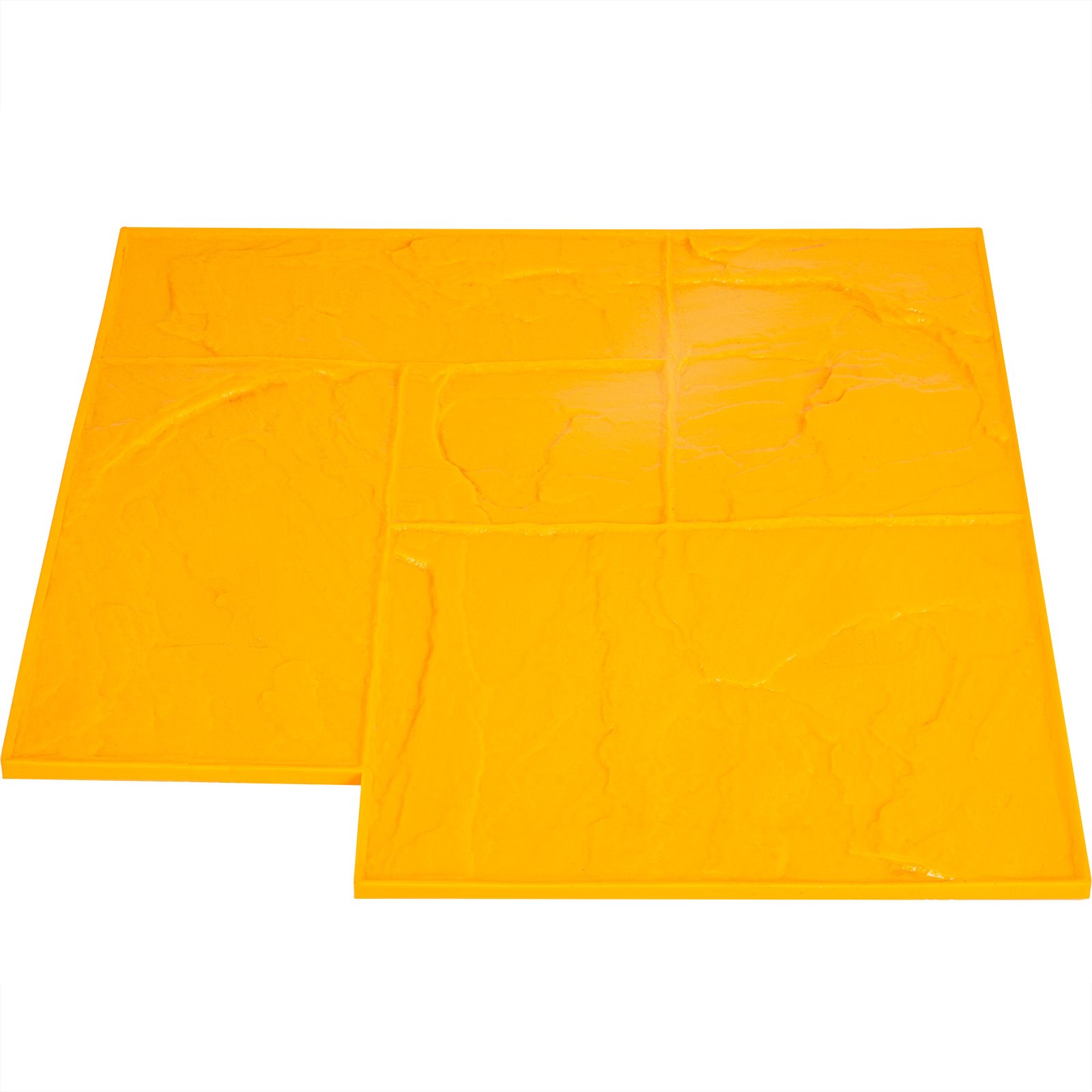 VEVOR - Juego de tapetes texturizados para hormigón (61 x 61 cm), tapetes de poliuretano para estampado de hormigón, sellos de hormigón pizarra, 4 tapetes texturizados realistas para hormigón, sellos de hormigón para paredes y suelos