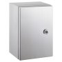VEVOR Caja de acero inoxidable NEMA, caja eléctrica de acero NEMA 4X de 10 x 8 x 4'', IP66 impermeable y a prueba de polvo, caja de conexiones eléctricas para exterior/interior, con placa de montaje