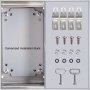 VEVOR Caja de acero inoxidable NEMA, caja eléctrica de acero NEMA 4X de 10 x 8 x 4'', IP66 impermeable y a prueba de polvo, caja de conexiones eléctricas para exterior/interior, con placa de montaje