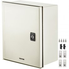 Gabinete de fibra de vidrio VEVOR Caja de gabinete eléctrico 11.8 x 9.8 x 5.5 " Montaje en pared