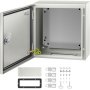 Caja de acero VEVOR NEMA, caja eléctrica de acero NEMA 4X de 12 x 12 x 6'', IP66 a prueba de agua y polvo, caja de conexiones eléctricas para exteriores/interiores, con placa de montaje