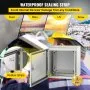 Caja de acero VEVOR NEMA, 12 x 12 x 8', NEMA 4X, resistente al agua y al polvo, IP66, para exteriores e interiores, con placa de montaje.