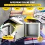 Caja de acero VEVOR NEMA, 16 x 16 x 8', NEMA 4X, resistente al agua y al polvo, IP66, para exteriores e interiores, con placa de montaje.