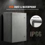 Caja eléctrica metálica VEVOR de 61 x 40 x 30 cm, caja de conexiones de pared de acero al carbono, resistente a la intemperie IP66, con placa de montaje para equipos electrónicos.