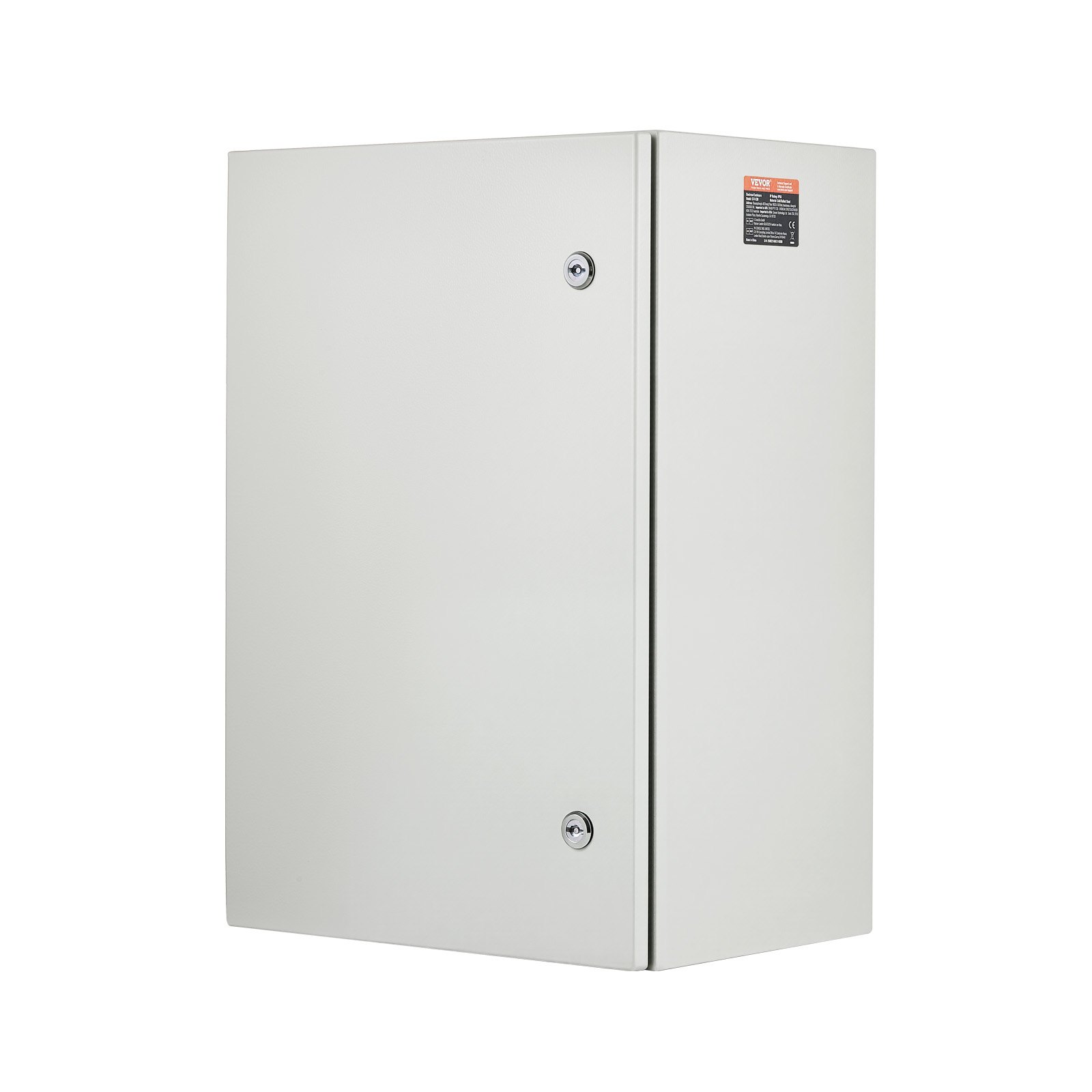 Caja eléctrica metálica VEVOR de 61 x 40 x 30 cm, caja de conexiones de pared de acero al carbono, resistente a la intemperie IP66, con placa de montaje para equipos electrónicos.