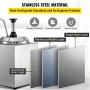 Fudge Warmer Hot Cheese Pump con 1 bomba Nacho Cheese Warmer Acero inoxidable