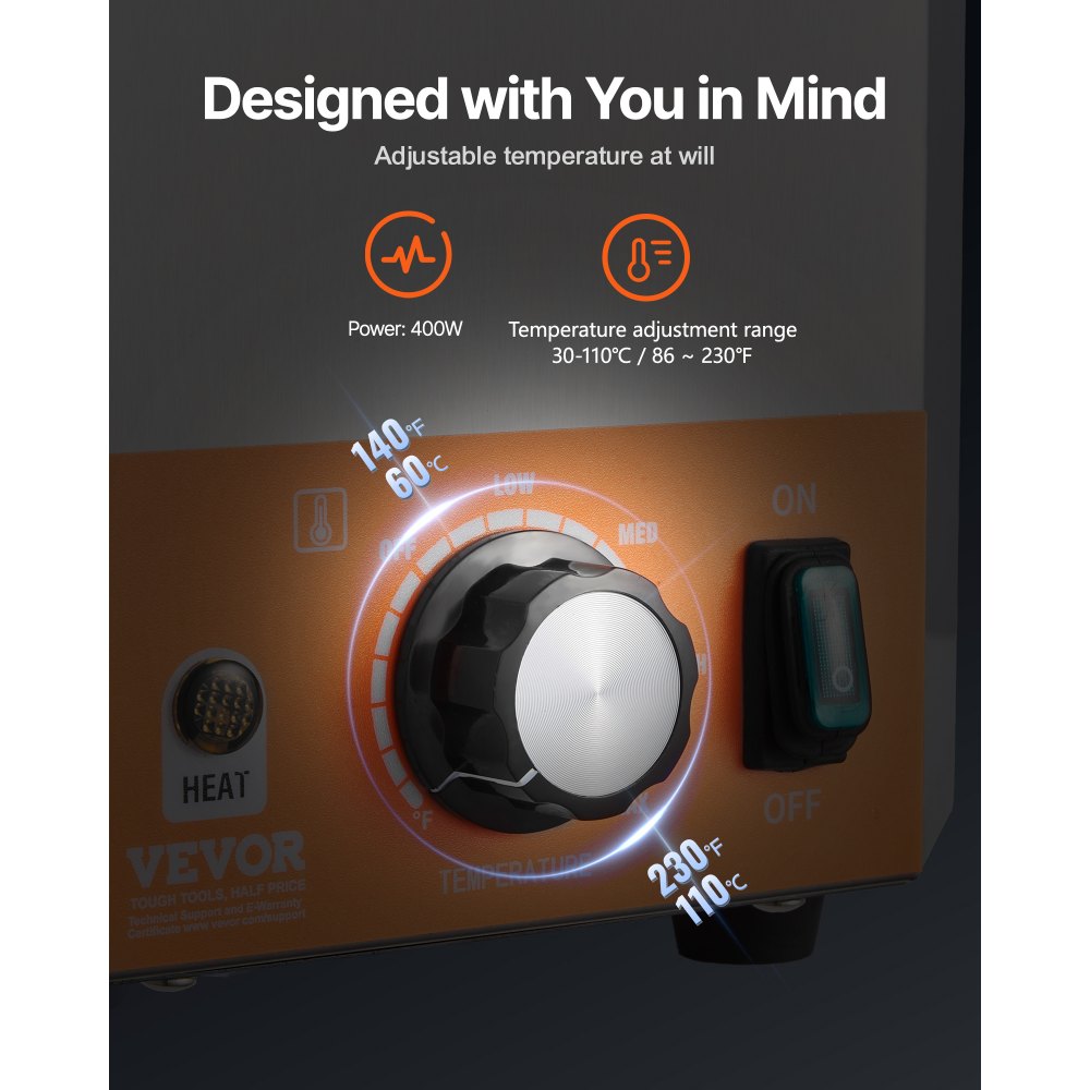 Dispensador de queso eléctrico VEVOR con bomba, calentador comercial de 2,4 L para salsa de queso nacho, temperatura ajustable de 30 a 114 °C, para salsa de queso y caramelo.