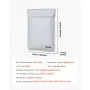 Bolsa ignífuga para documentos VEVOR, resistente al agua y al fuego, con aislamiento térmico de 1100 °C y cremallera suave, organizador portátil para guardar archivos, ideal para viajes, oficina en casa, pasaportes, documentos importantes y archivos.