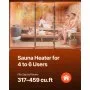 Calentador de sauna VEVOR, estufa eléctrica de 9 kW y 220 V, con controlador digital externo, temporizador de 3 h y temperatura ajustable para un máximo de 317-459 pies cúbicos, ideal para duchas de spa, hoteles y hogares.