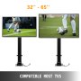 VEVOR Soporte motorizado para TV de 35 pulgadas, con control remoto, altura ajustable de 28.7 a 64.2 pulgadas, capacidad de carga de 69.9 kg