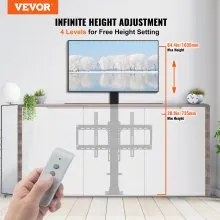 VEVOR Soporte motorizado para TV de 35 pulgadas, con control remoto