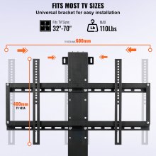 VEVOR Soporte para TV Soporte de Elevación de Tv Motorizado Eléctrico para Televisores de Plasma 32-60