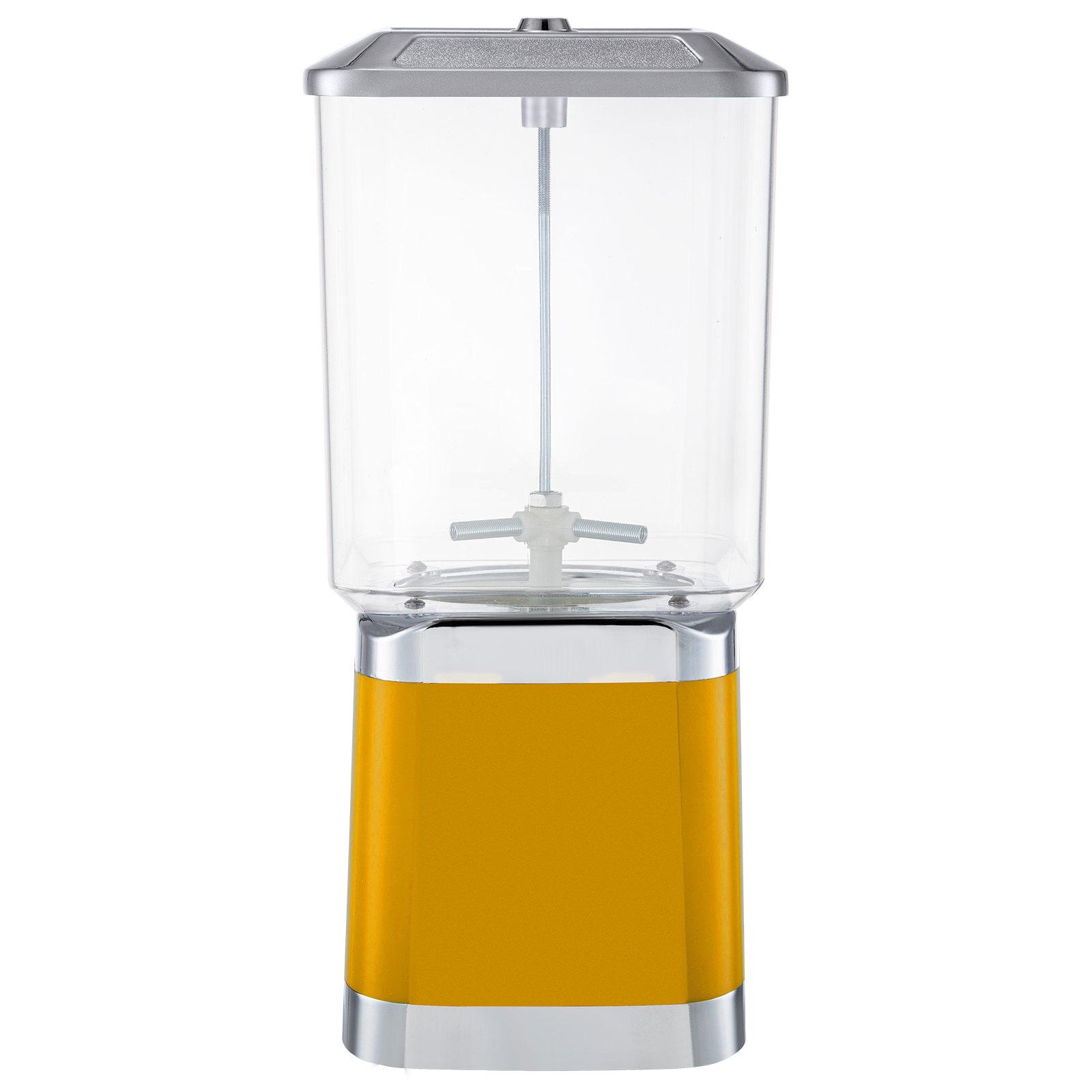 VEVOR Gumball Machine Gumball Coin Bank Vintage PC Máquina expendedora Soporte Amarillo