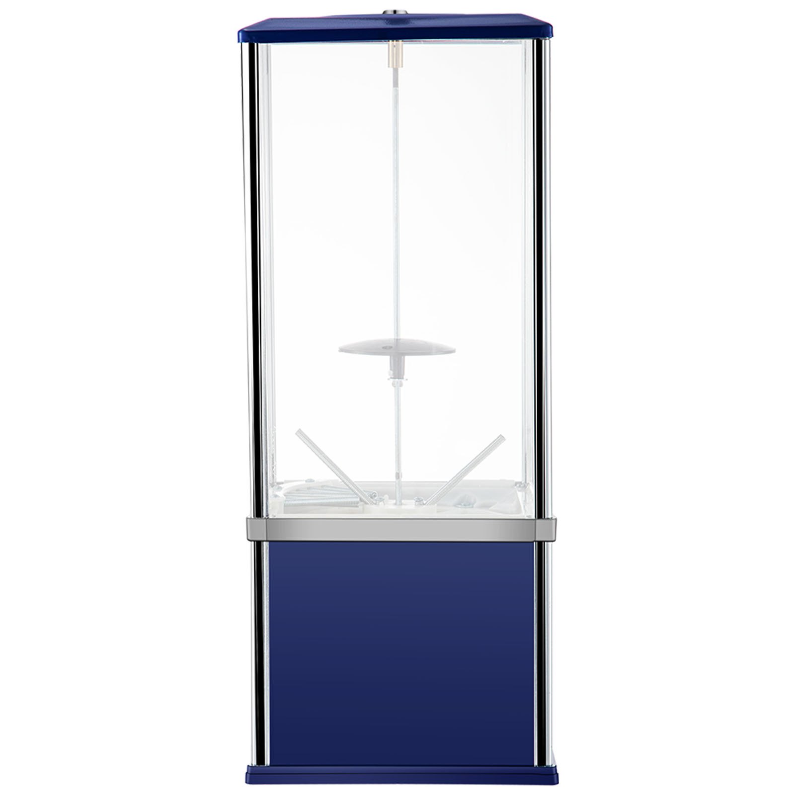 Máquina expendedora VEVOR, máquina expendedora de caramelos de 25,2" de altura, banco de chicles de gran capacidad de carga, máquina expendedora de caramelos para dispositivos de 1,8"-2,2", perfecto para tiendas de juegos y tiendas minoristas estilo vintage azul