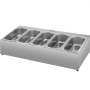 Estante para especias de encimera de acero inoxidable con cinco compartimentos de VEVOR.