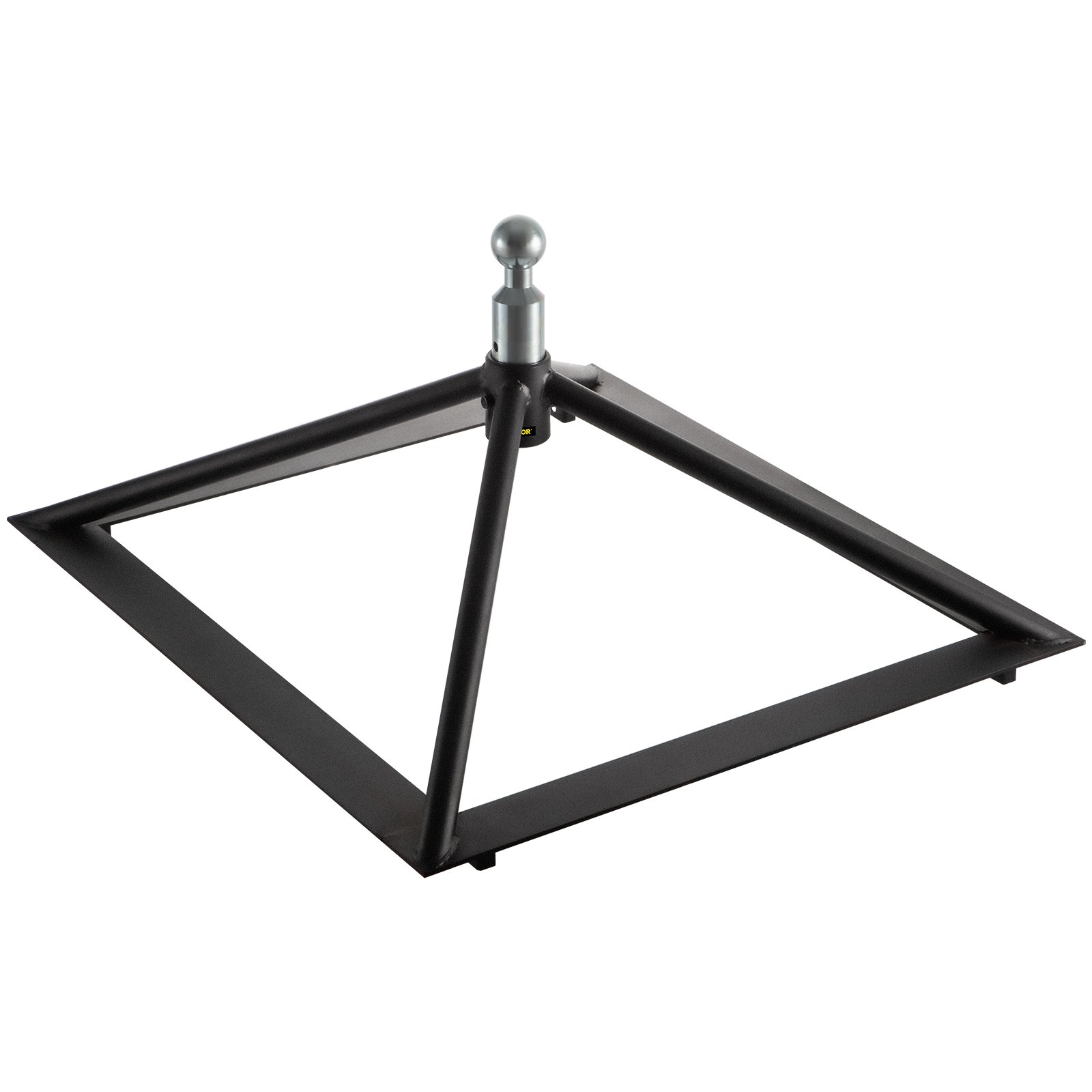 Enganche de quinta rueda VEVOR, montaje en riel, adaptador de enganche de remolque, base de acero de 14.2" de alto, peso bruto bruto (GTWR) de 22 046 lb, peso de la barra de remolque de 4409 lb, adaptador de cuello de cisne para caravanas, compatible con la mayoría de camionetas con rieles estándar.