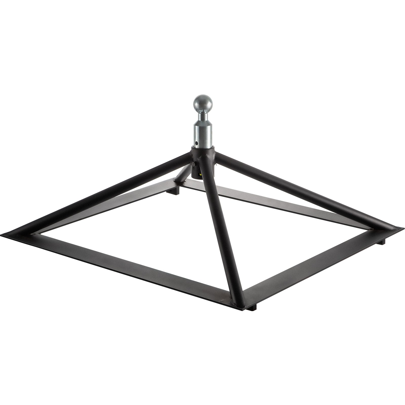 Enganche de quinta rueda VEVOR, montaje en riel, adaptador de enganche de remolque, base de acero de 14.2" de alto, peso bruto bruto (GTWR) de 22 046 lb, peso de la barra de remolque de 4409 lb, adaptador de cuello de cisne para caravanas, compatible con la mayoría de camionetas con rieles estándar.