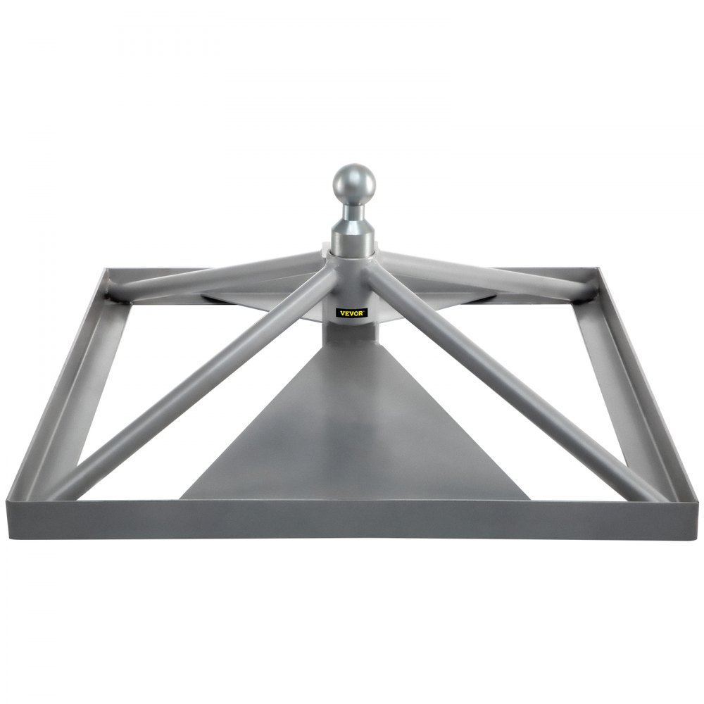 Enganche de quinta rueda VEVOR, soporte de cuello de cisne, adaptador de enganche de remolque, base de aluminio de 12.6" de alto, 22046 lbs GTWR, peso de lengüeta de 4409 lbs, se adapta a la mayoría de los camiones con bolas de enganche de cuello de cisne