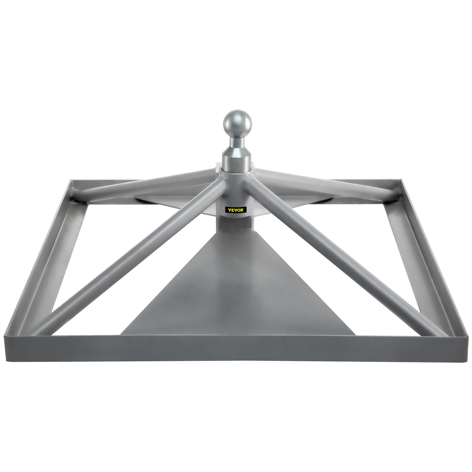 Enganche de quinta rueda VEVOR, soporte de cuello de cisne, adaptador de enganche de remolque, base de aluminio de 12.6" de alto, 22046 lbs GTWR, peso de lengüeta de 4409 lbs, se adapta a la mayoría de los camiones con bolas de enganche de cuello de cisne