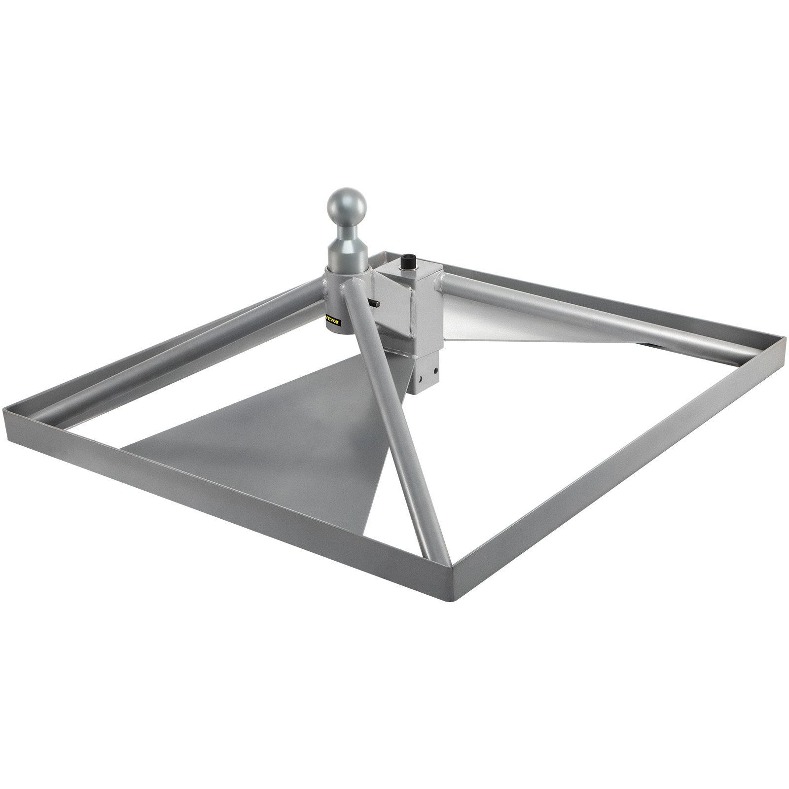 Enganche de quinta rueda VEVOR, soporte de cuello de cisne, adaptador de enganche de remolque, base de aluminio de 12.6" de alto, 22046 lbs GTWR, peso de lengüeta de 4409 lbs, se adapta a la mayoría de los camiones con bolas de enganche de cuello de cisne