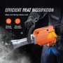 VEVOR Demolition Jack Hammer Concrete Breaker 2200W Martillo eléctrico 6 Brocas de cincel