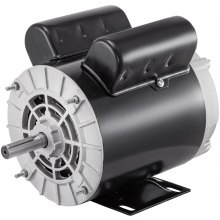 Motor de compresor de aire VEVOR, Motor de compresor eléctrico de 2Hp 3450RPM 115V 230V Motor eléctrico monofásico de 56 marcos para compresor de aire