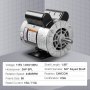 Motor eléctrico de compresor de aire VEVOR 2HP SPL, 115/230 V, 15/7,5 amperios, 56 marcos 3450 RPM, eje con llave de 5/8", rotación CW/CCW, longitud del eje de 1,88" para compresores de aire