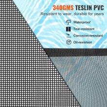 Valla para piscina VEVOR, 4 x 108 pies, valla para piscinas enterradas, valla de seguridad para niños extraíble, valla para piscina de fácil instalación, valla de piscina de PVC Teslin de 340 g que protege a niños y mascotas