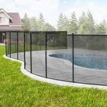 Valla para piscina VEVOR, 4 x 108 pies, valla para piscinas enterradas, valla de seguridad para niños extraíble, valla para piscina de fácil instalación, valla de piscina de PVC Teslin de 340 g que protege a niños y mascotas