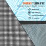 Valla de piscina VEVOR fabricada con PVC teslin de 340 g, impermeable, resistente al desgarro, resistente a la corrosión y resistente al aceite.