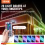 Luces LED para escaparates VEVOR con 20 opciones de color y control remoto, que mejoran la luminosidad de un escaparate.