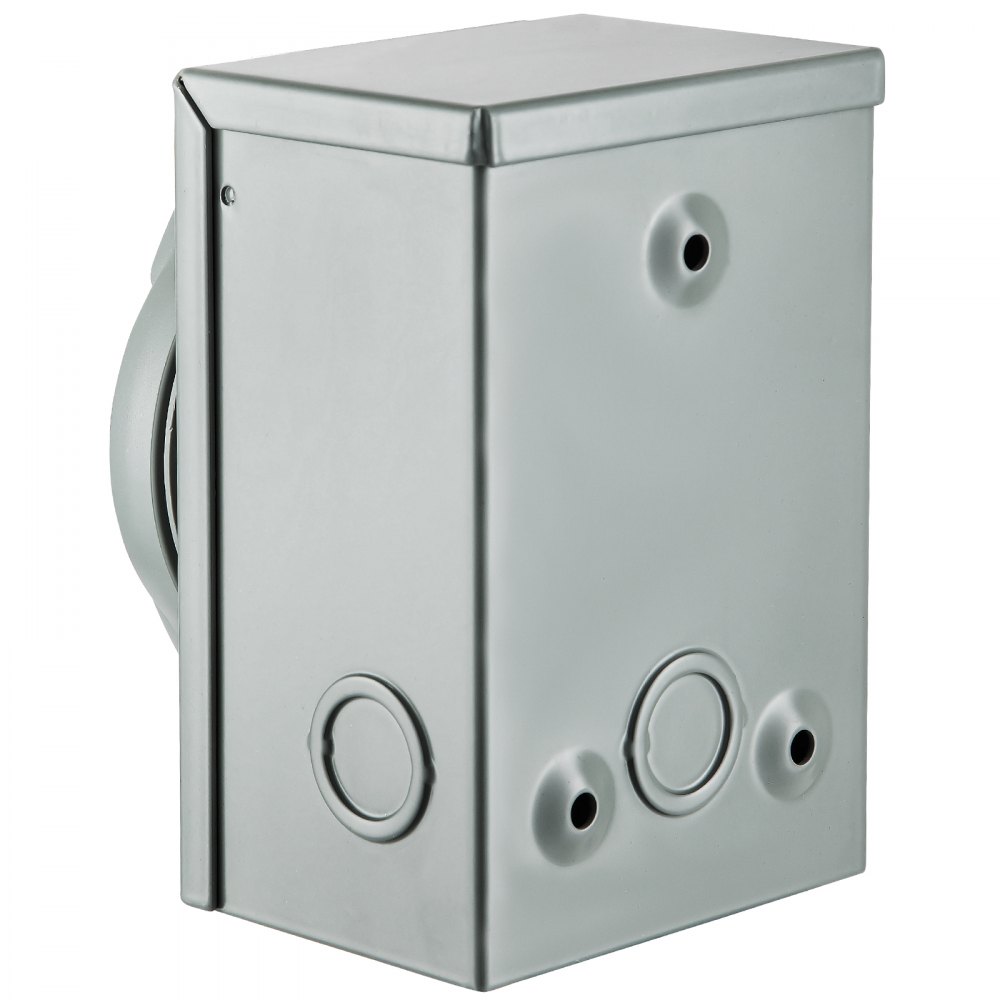 Caja de entrada de generador VEVOR, caja de alimentación de 50 amperios, caja de entrada de alimentación SS2-50P, caja de entrada de alimentación de 3 clavijas 50 A, caja de entrada de alimentación de generador de 120/250 V, caja de generador de 12500 W, cajas de entrada con certificación ETL de 10 AWG para uso en exteriores