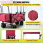 VEVOR Carro Plegable para Camping 92,7 x 54,3 x 98,5 cm con Toldo Desmontable