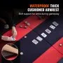Mesa de póker plegable VEVOR para 10 jugadores, mesa de póker Blackjack Texas Hold'em con rieles acolchados y portavasos de acero inoxidable, mesa de juego de cartas plegable portátil, mesa de casino ovalada de 228 cm.