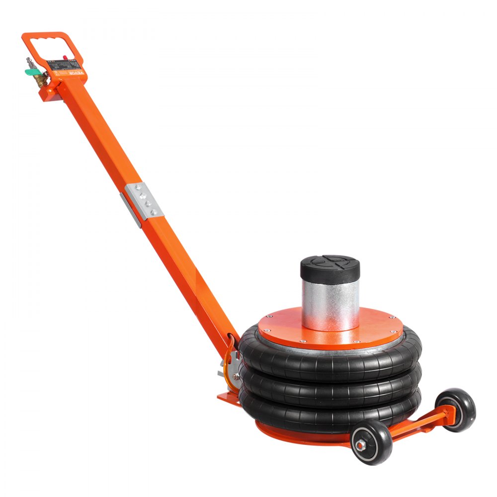 Gato neumático VEVOR de 5 toneladas/11 000 lb, 4-10 unidades, con columna elevada y asa ajustable, fácil de levantar y compacto, con almohadilla de goma gruesa, apto para sedán, SUV y camioneta.