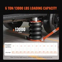 Gato neumático VEVOR Air Jack de 6 toneladas/13 000 libras con columna elevada para sedán