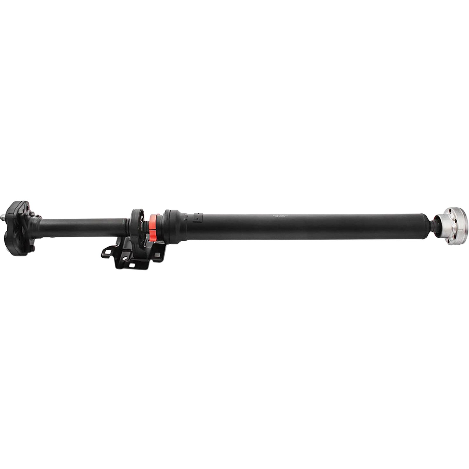 Conjunto de eje de transmisión VEVOR con tubo de metal negro y componentes de montaje.